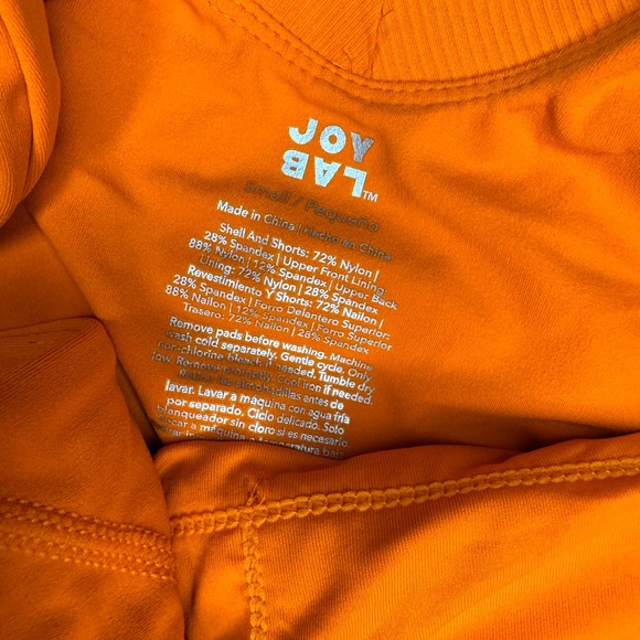 JoyLab Women’s Game Day High Neck Low Back Active Dress - Orange Size Small NWT - Picture 8 of 10